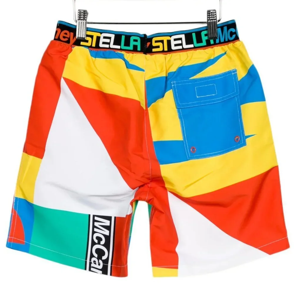 Stella McCartney Colour-Block Boys'‎ Printed Swim Trunks Size: 12